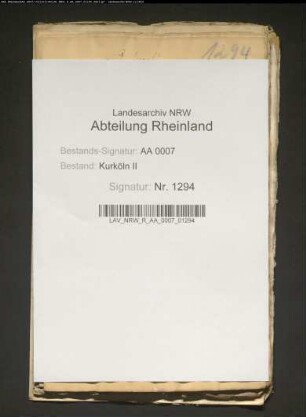 Beschwerden der Grafen und der Ritterschaft gegen die kölnischen Städte; Beschwerden der weltlichen Stände gegen den Klerus; von Grafen- und Ritterstand ausgeschriebene zwei Simpel, 1705; Entscheidung des Streits zwischen Grafen und Ritterschaft mit dem Domkapitel