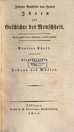 Ideen zur Geschichte der Menschheit, 4