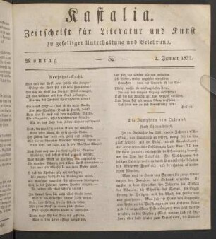 Ausgabe vom 29. December 1831.