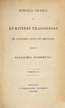 Scholia Graeca in Euripidis Tragoedias, 4