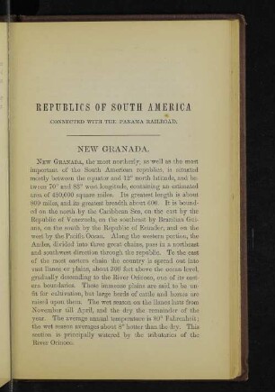 Republics of South America connected with the Panama Railroad.