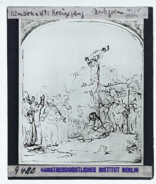 Rembrandt, Kreuzigung (Zeichnung Benesch 924) (Stockholm NM NMH2006/1863)