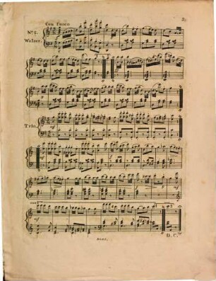 Six danses : (quatre walses et deux Ländler) pour le pianoforte ; op. 35
