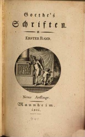 Goethe's Schriften. 1