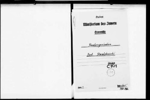 Organisation der Badischen Staatskanzlei