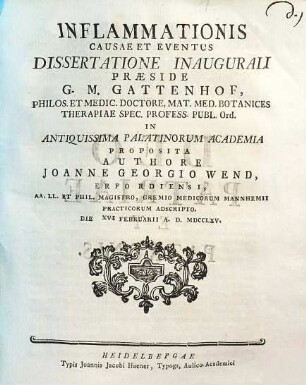 Inflammationis causae et eventus