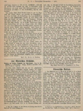 308-312 Literarische Notizen