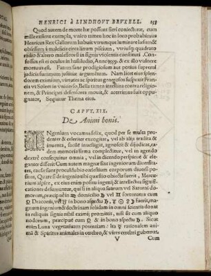 Caput XIX. De Animi bonis.