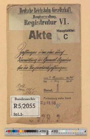 Zahlung und Verrechnung von Sachleistungen über den Generalagenten für Reparationszahlungen