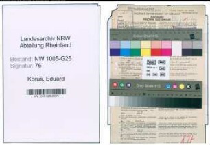 Entnazifizierung Eduard Korus , geb. 28.07.1908 (Bankangestellter)