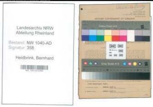 Entnazifizierung Bernhard Heidbrink , geb. 20.02.1884 (Landwirt)