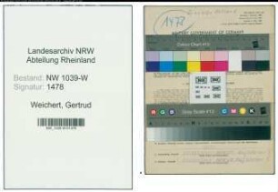 Entnazifizierung Gertrud Weichert , geb. 20.07.1912 ()