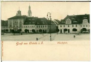Ostritz in Sachsen. Marktplatz