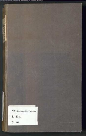Gogerichtsregister Amt Blomberg