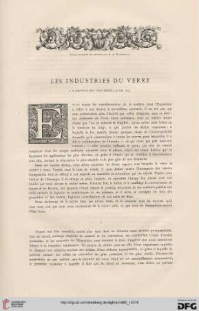 6: Les Industries du Verre à l'Exposition Universelle de 1878, [1]