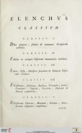 Elenchus classium