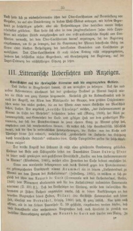 35-45 Litterarische Uebersichten und Anzeigen