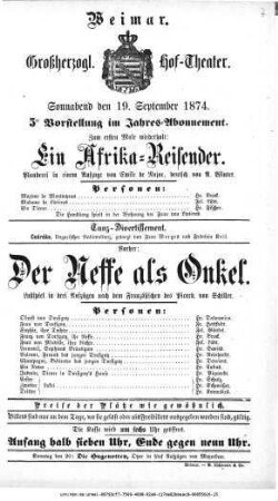 Der Neffe als Onkel