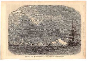 Experimental Firing of the "Bellerophon" at the Royal Sovereign at Spithead