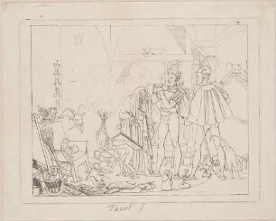 Zu Goethes "Faust": Blatt 7: Hexenküche II (Verjüngungstrank)
