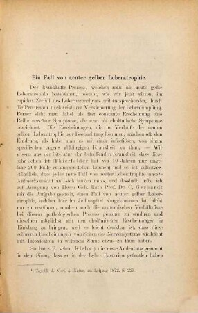 Ein Fall von acuter gelber Leberatrophie