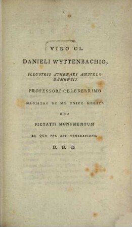 Diatribe de Aristoxeno philosopho Peripatetico