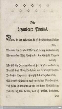 Die bezauberte Phyllis