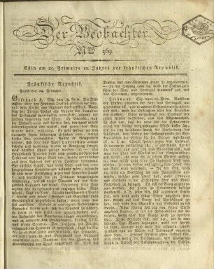 L' observateur. 1800-1810