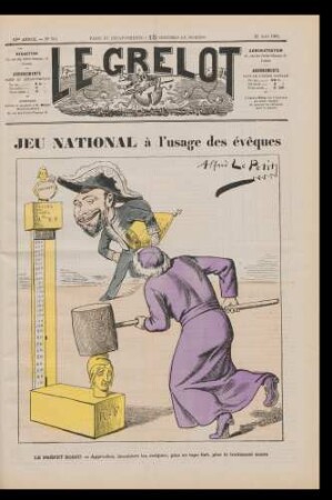 Jeu national à l'usage des éveques