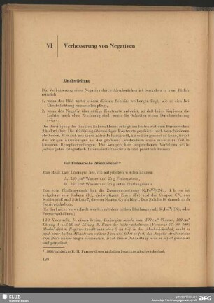 VI Verbesserung von Negativen