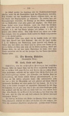 IX. Die Provinz Schlesien