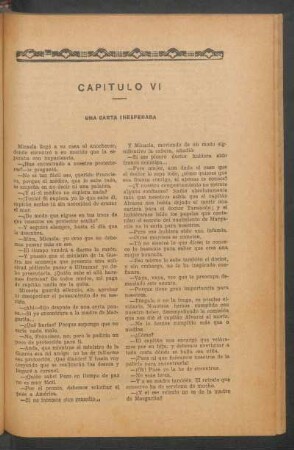 Capítulo VI - Una carta inesperada