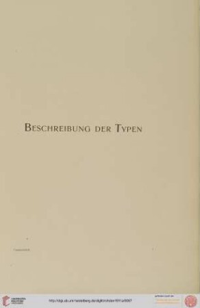 Beschreibung der Typen: Mythologische Darstellungen