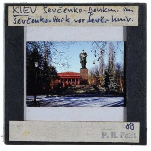 Kiew, Maniser, Schewtschenko-Denkmal,Kiew, Schewtschenko National-Universität
