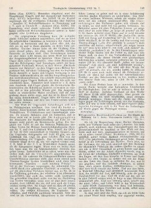 148-153 [Rezension] Wilamowitz-Moellendorff, Ulrich von, Der Glaube der Hellenen. Bd. I