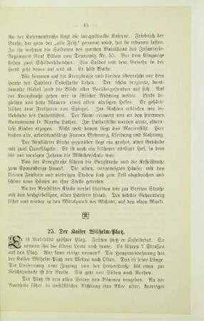 25. Der Kaiser Wilhelm-Platz