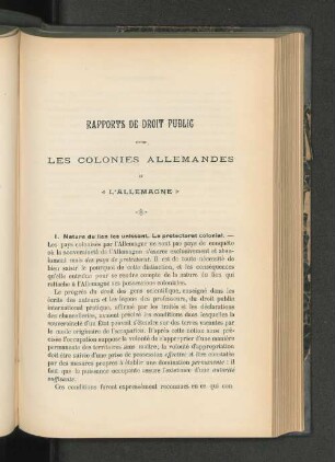 Rapports De Droit Public.