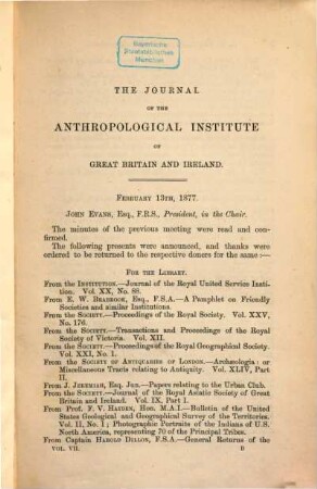 The journal of the Royal Anthropological Institute : JRAI ; incorporating MAN. 7. 1878