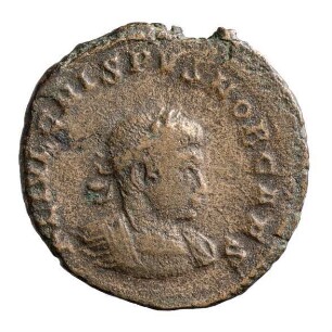 Münze, Follis, Aes 3, 317 - 318 n. Chr.