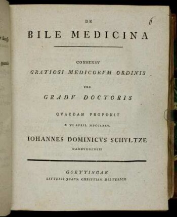 De Bile Medicina