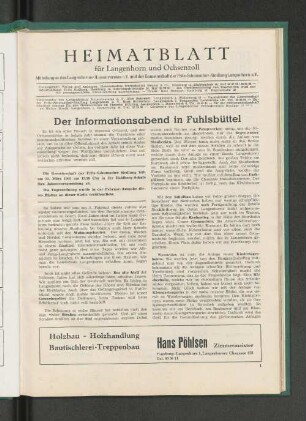 Der Informationsabend in Fuhlsbüttel