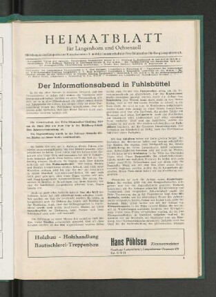 Der Informationsabend in Fuhlsbüttel