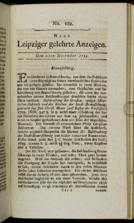 No. 102. Den 21ten December 1789.