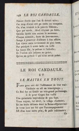 146-166, Le Roi Candaule, et le Maitre en droit - Le Diable en enfer