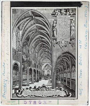 Straßburg: Münster, Inneres nach Rekatholisierung, Stich