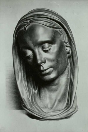 Porzellanfigur Meißen : Frauenkopf aus Böttgersteinzeug, Modell-Nr. A 1037