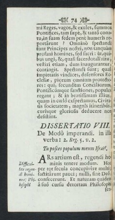 Dissertatio VIII.