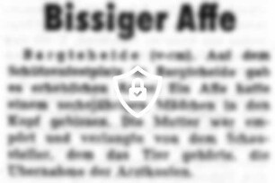 Bissiger Affe