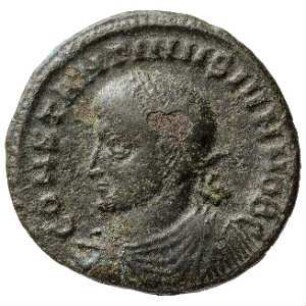 Münze, Follis, Aes 3, 320 - 321 n. Chr.