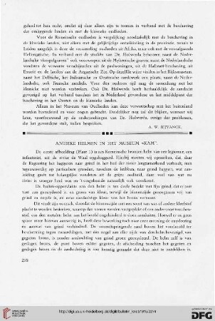 2.Ser. 8.1915: Antieke helmen in het museum "Kam"